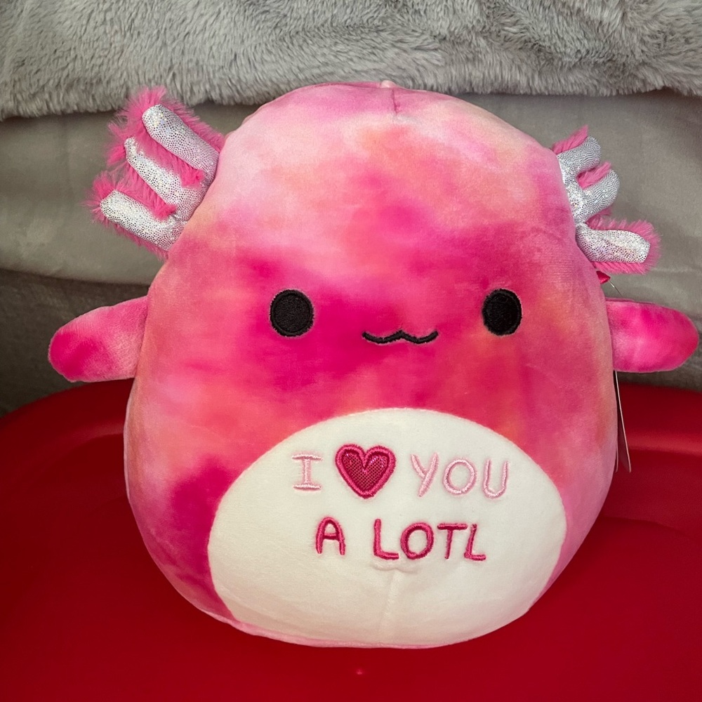8” Aleka Axolotl Valentines Squishmallow